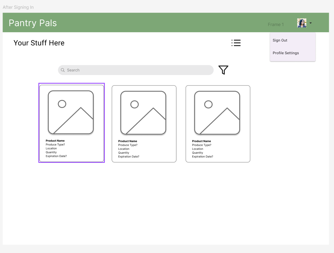 Pantry App Inventory_Screenshot