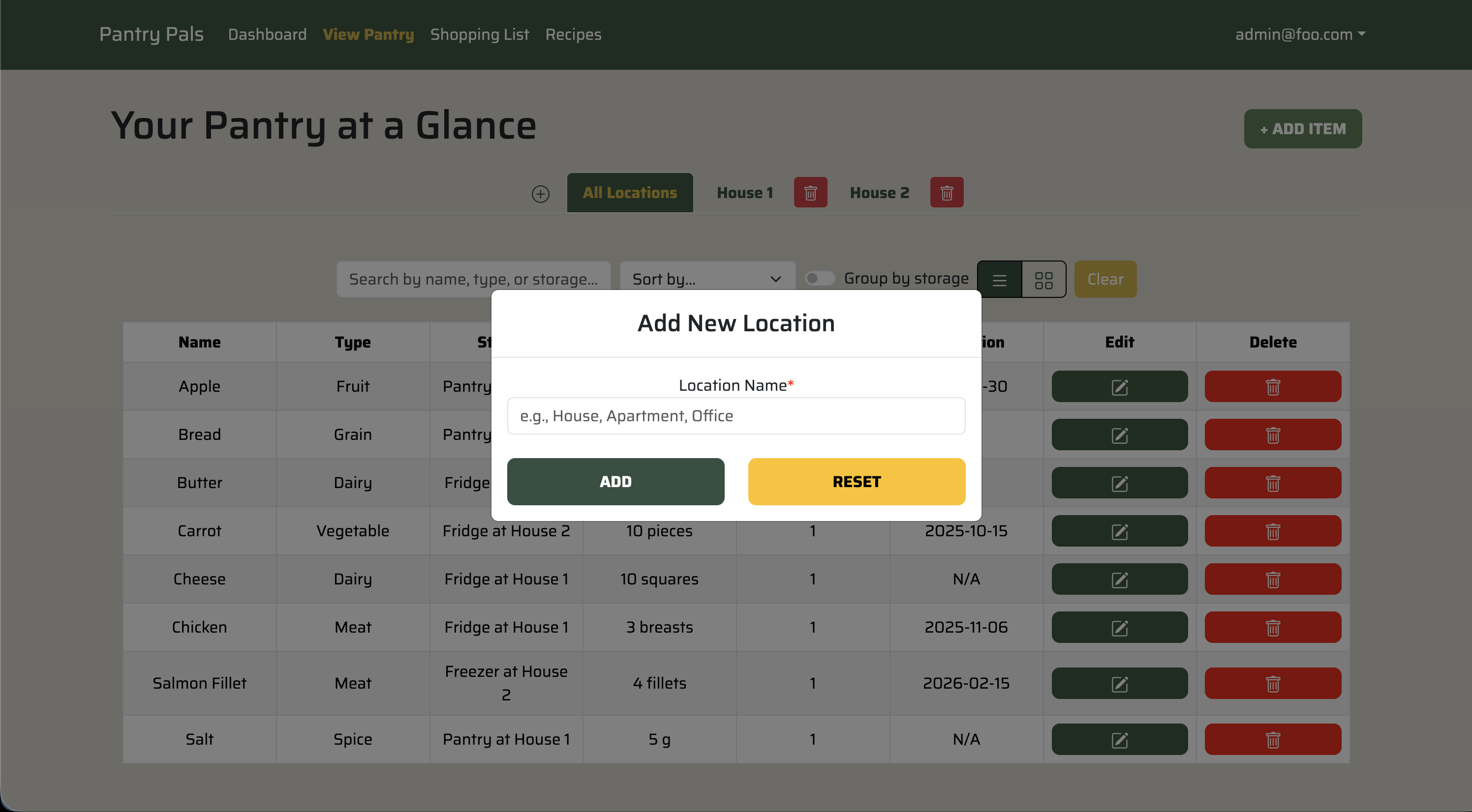 M5 Add Location Modal